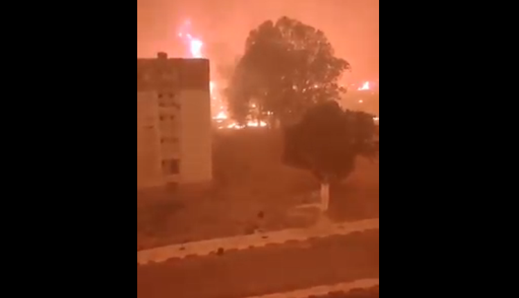 Incendies de forêt : images impressionnantes de la ville d’El Tarf cernée par les flammes (vidéo)
