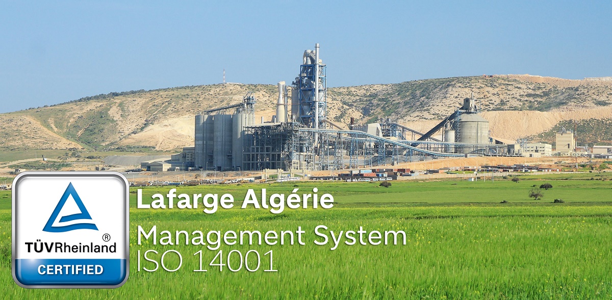 Lafarge Algérie obtient la certification ISO 14001 pour toutes ses cimenteries