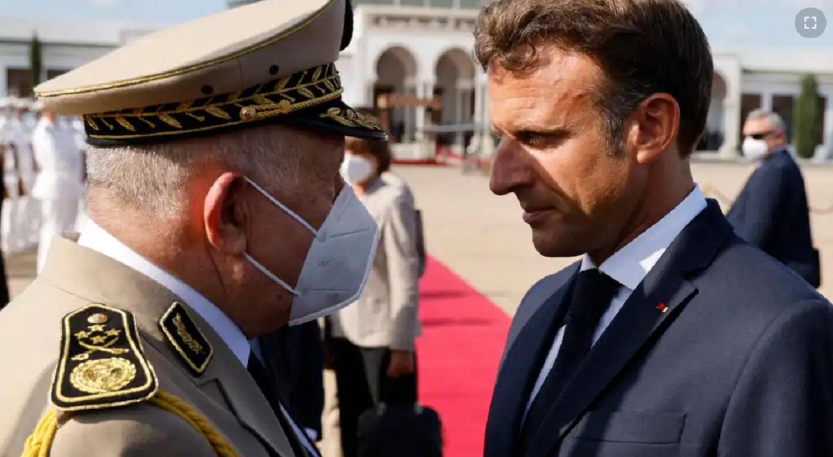 Chanegriha reçu par Macron à qui il a remis un message de Tebboune