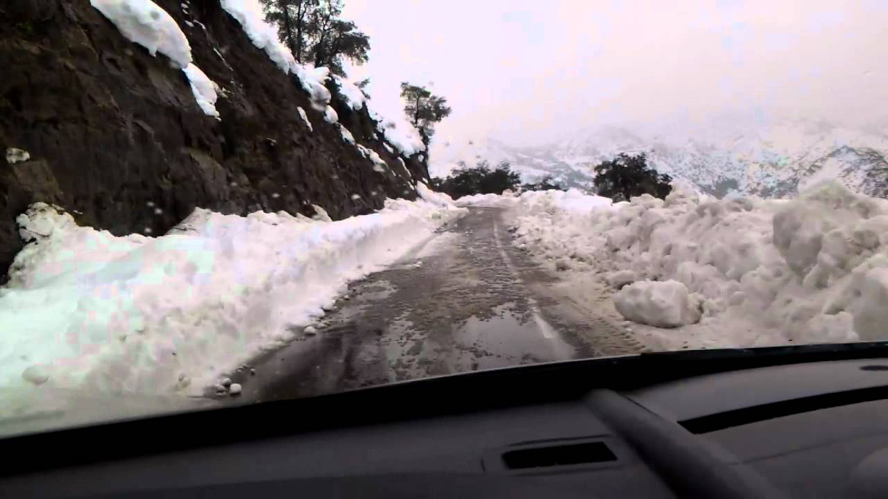 Kabylie: Ces routes sont coupées par la neige