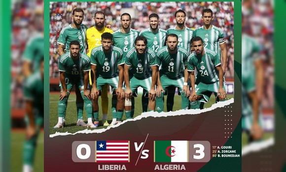 CAN-2025: l’Algérie surclasse le Liberia 3-0